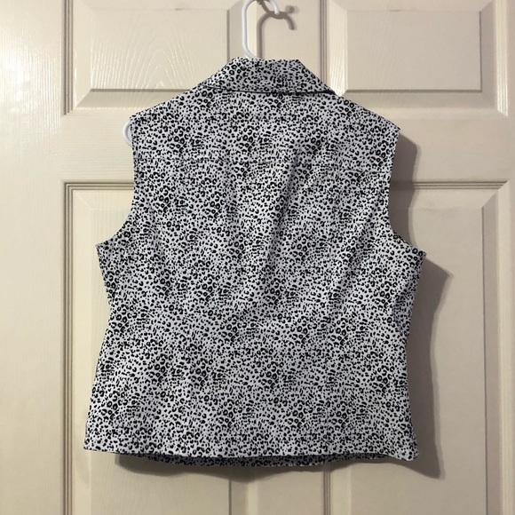 Multiples Black And White Women’s Vest Large - Picture 2 of 5